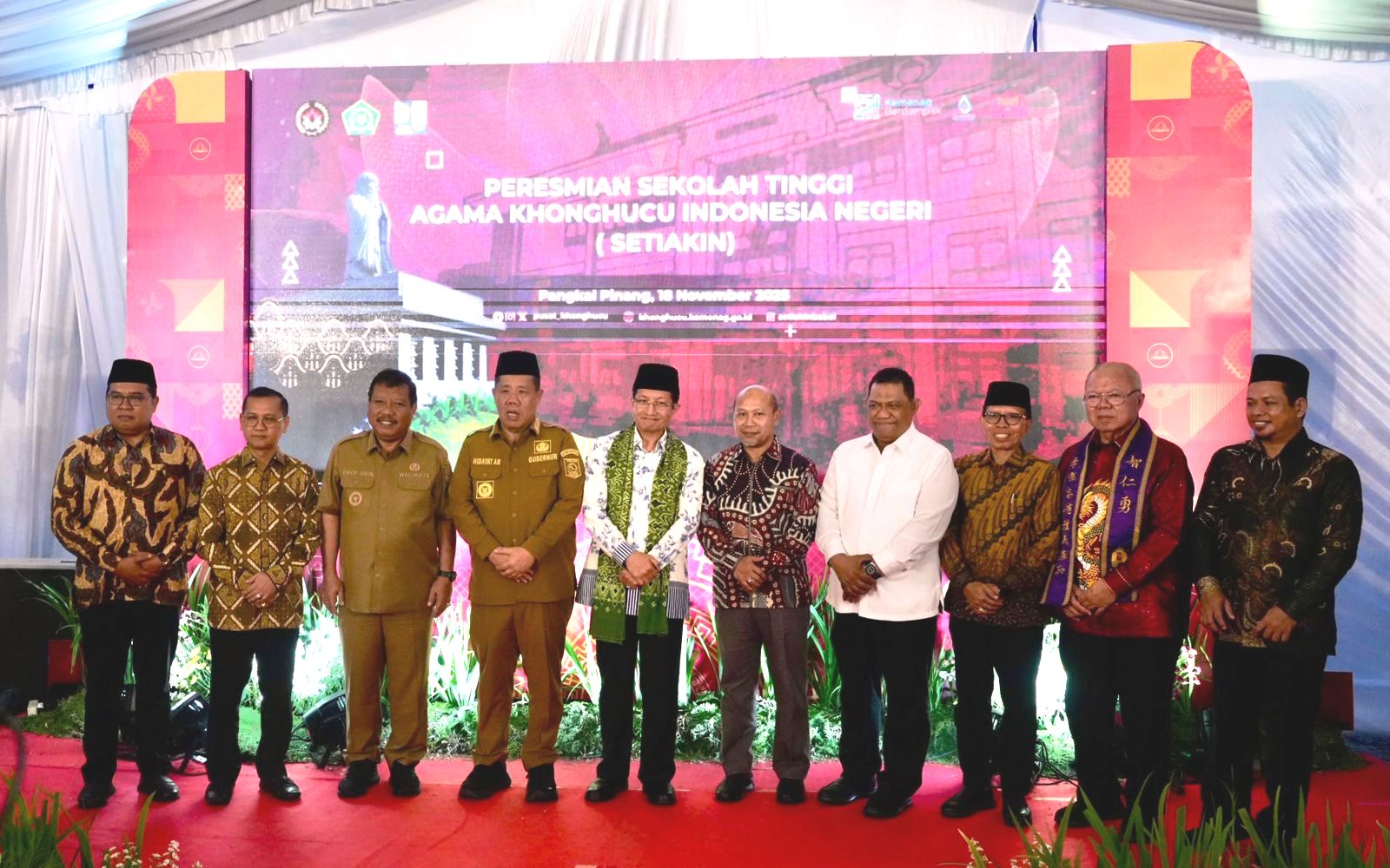 Menag Resmikan Sekolah Tinggi Agama Khonghucu Negeri Pertama di Indonesia