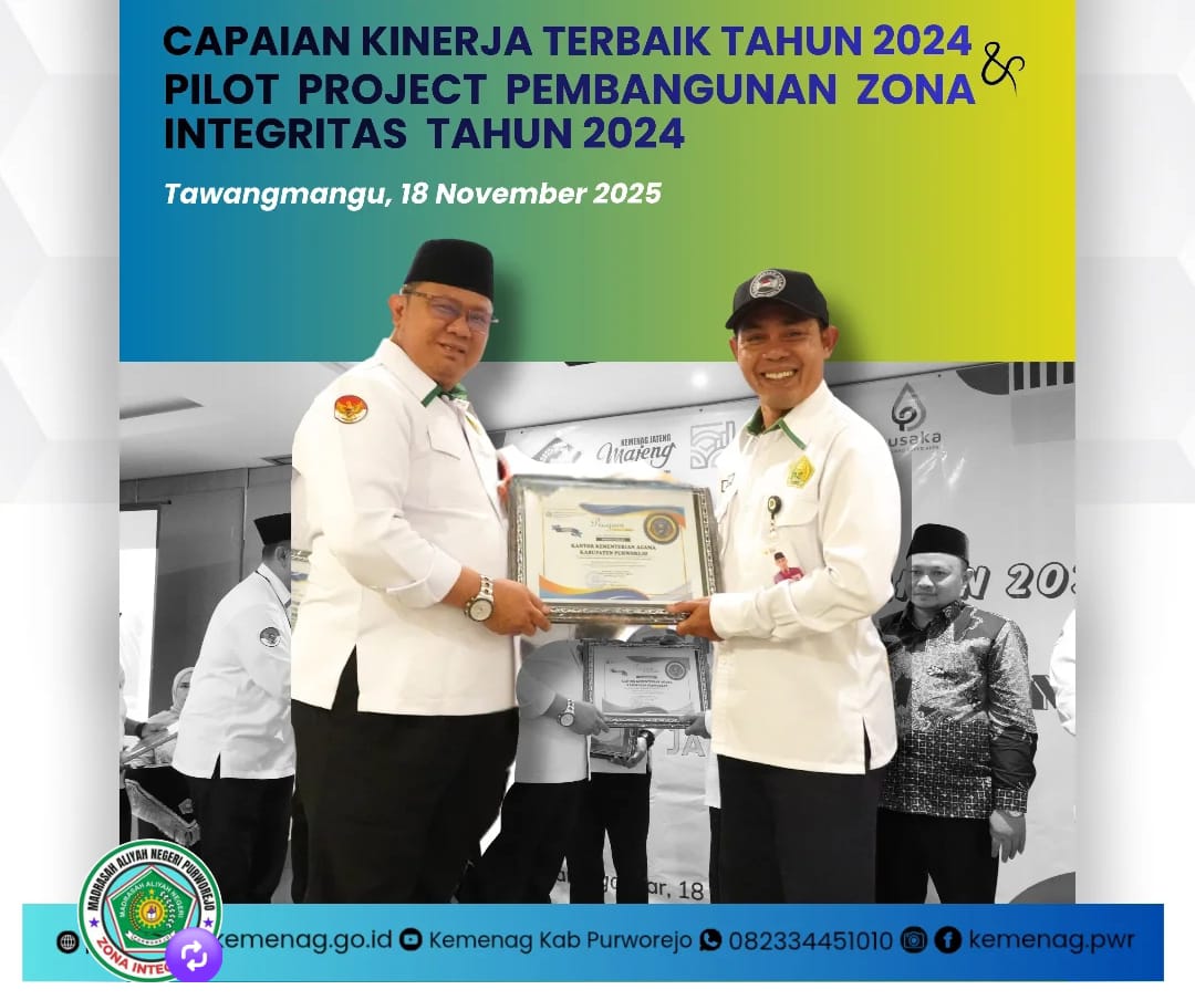 Membanggakan, Kemenag Purworejo Raih Dua Penghargaan Sekaligus