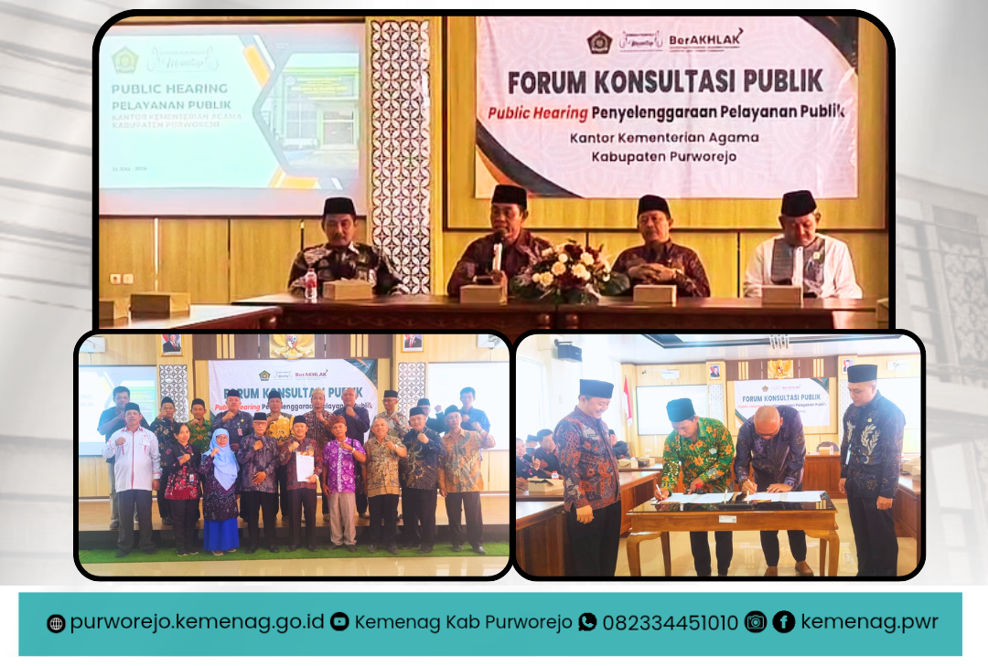 Tingkatkan Kualitas Layanan, Kemenag Purworejo Gandeng Tokoh Masyarakat dan Ormas Gelar Forum Konsultasi Publik